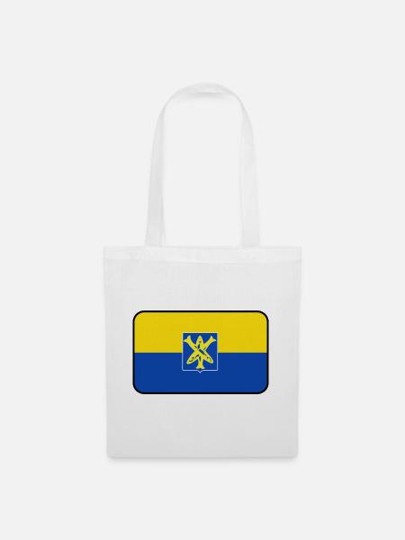 Zandvoort-Flaggenlogo - Stoffbeutel - Weiß
