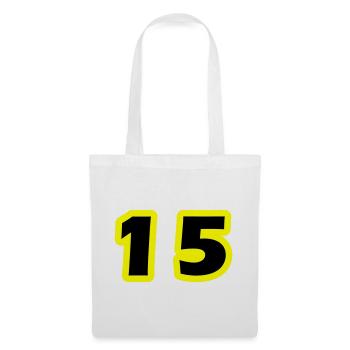 Symbole numérique 15 - Sac en tissu - blanc - Devant