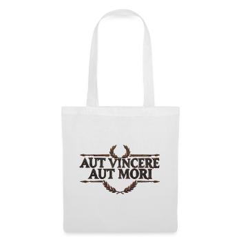 Römer Aut Vincere Aut Mori Motto - Stoffbeutel - Weiß - Vorne