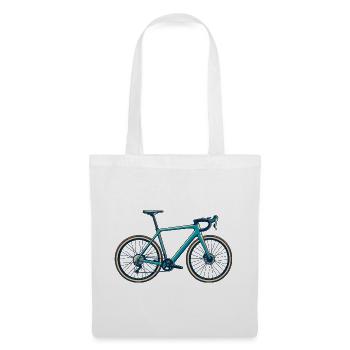 Rennrad Retro - Stoffbeutel - Weiß - Vorne