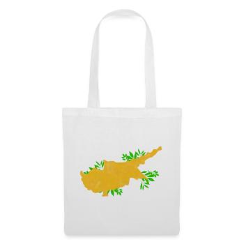 Zypern Flagge - Cyprus Travel- Flaggen Karte  - Stoffbeutel - Weiß - Vorne