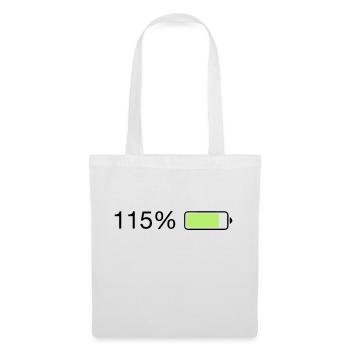 Fullenergy 115% Ladebalken - Stoffbeutel - Weiß - Vorne