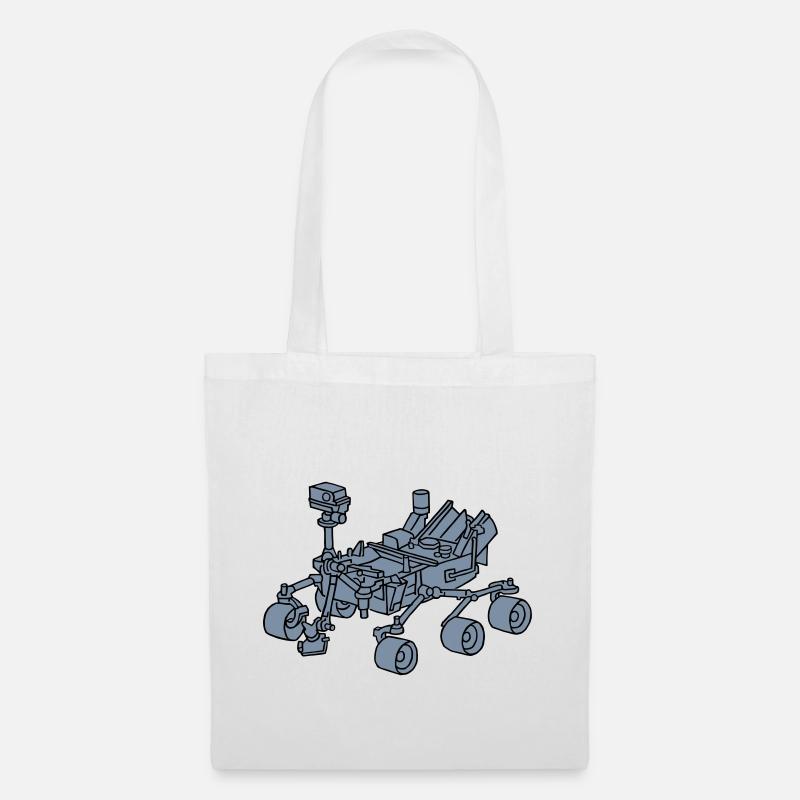 Curiosity, the Marsrover 2 - Tote Bag - white