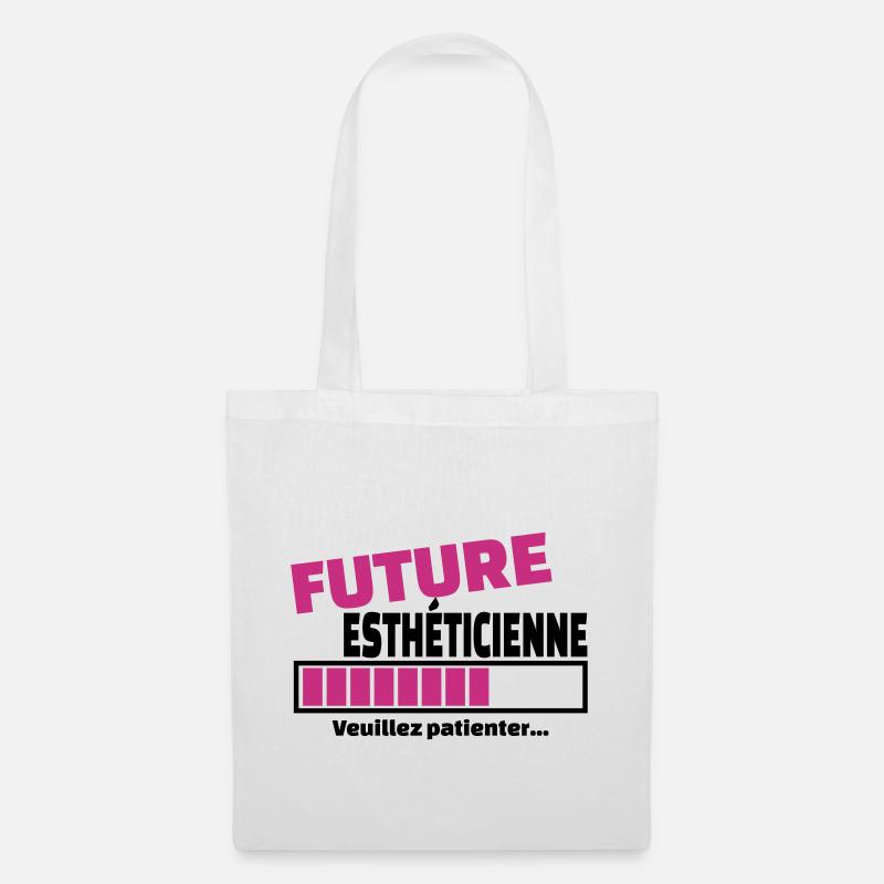 future esthéticienne - Sac en tissu - blanc