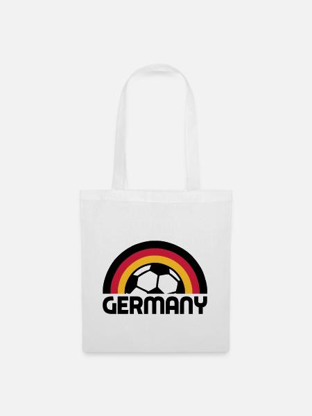 german rainbow soccer - Stoffbeutel - Weiß