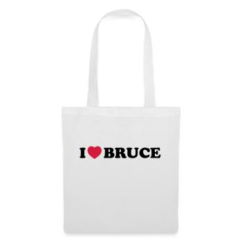 I love bruce - Stoffbeutel - Weiß - Vorne