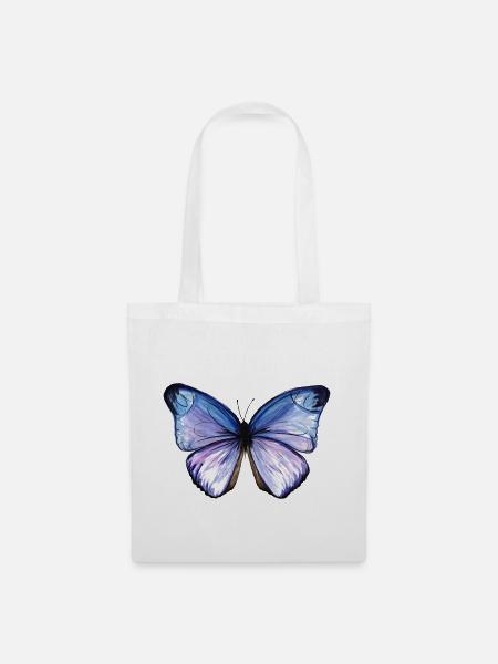 Schmetterling - Stoffbeutel - Weiß