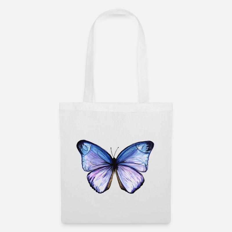 Schmetterling - Stoffbeutel - Weiß