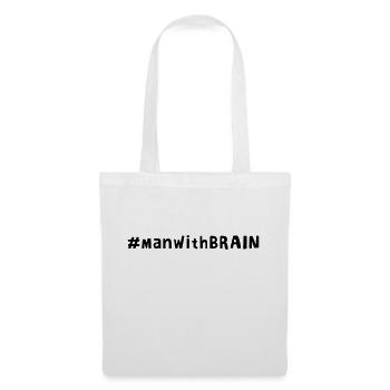 Man with Brain - Stoffbeutel - Weiß - Vorne