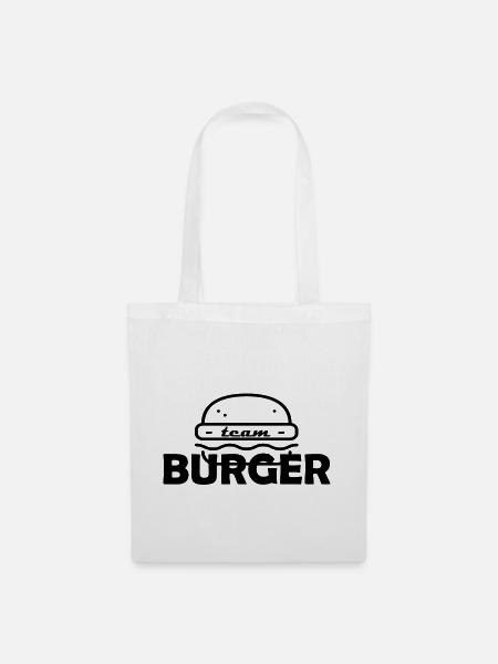 Team Burger - Stoffbeutel - Weiß