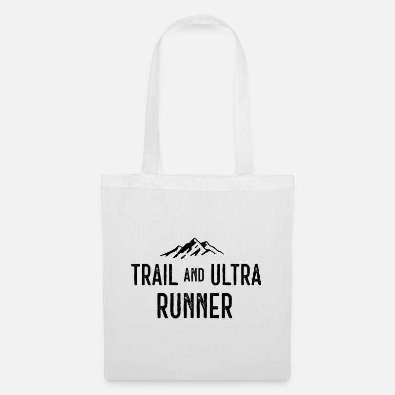 Trail und Ultra Runner - Stoffbeutel - Weiß