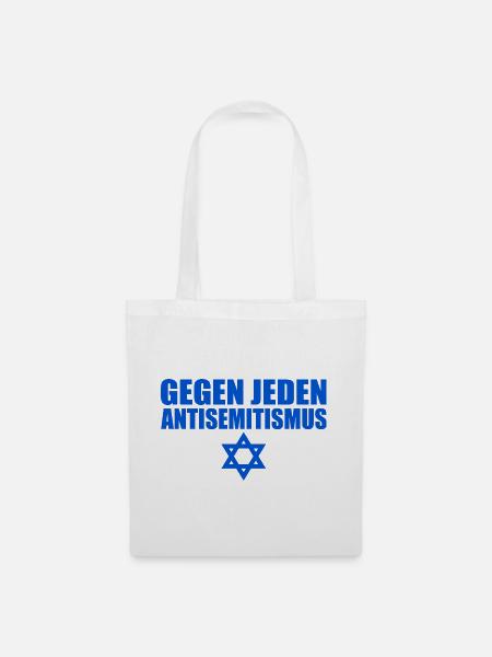Gegen jeden antisemitismus - Stoffbeutel - Weiß