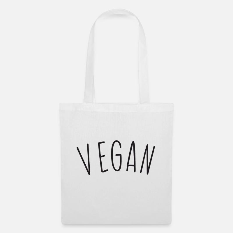 Vegan - Stoffbeutel - Weiß