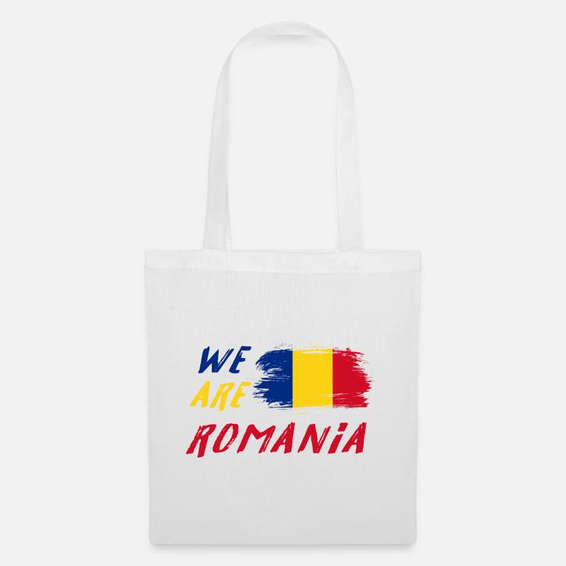 Wir sind Rumänien - Stoffbeutel - Weiß