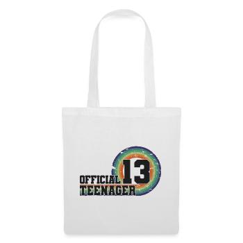 Adolescent officiel 13, cadeau cool 13e anniversaire - Sac en tissu - blanc - Devant