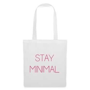 Restez minimal - Sac en tissu - blanc - Devant