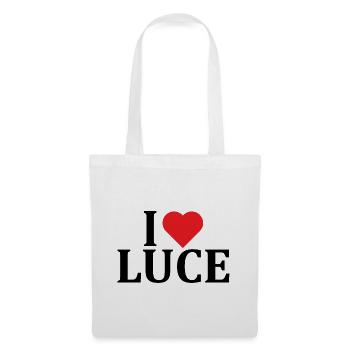 Name T-Shirt I love Light T-Shirt Geschenkidee - Stoffbeutel - Weiß - Vorne