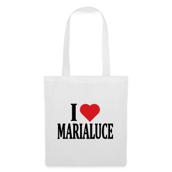 t-shirt name I love Marialuce t-shirt - Tote Bag - white - Front