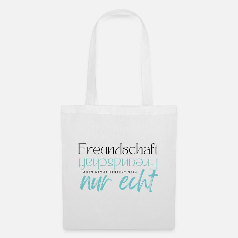 Beste Freunde FREUND Kumpel Kumpels - Stoffbeutel - Weiß
