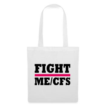 Me/cfs - fight me/cfs - Stoffbeutel - Weiß - Vorne