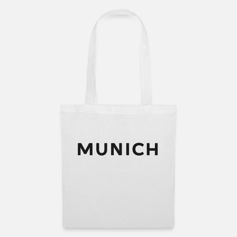 Munich, München - ich liebe diese Stadt - Stoffbeutel - Weiß