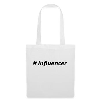 social media influencer - Stoffbeutel - Weiß - Vorne