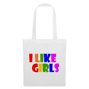 I like girls - Stoffbeutel - Weiß - Vorne
