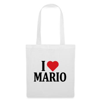 I love Mario t-shirt t-shirt gift idea - Tote Bag - white - Front