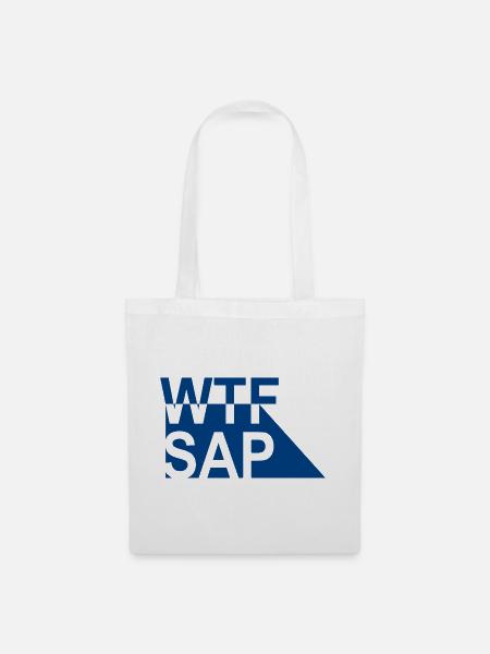 WTF SAP - Stoffbeutel - Weiß