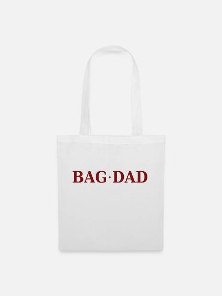Lustiger Spruch: "BAG DAD" - Stoffbeutel - Weiß