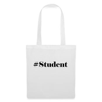 #Student Logo - Stoffbeutel - Weiß - Vorne