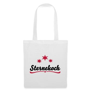 Kochschürze Sternekoch - Stoffbeutel - Weiß - Vorne