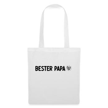 Papa Papi Vater Tochter Sohn Vatertag Männer Shirt - Stoffbeutel - Weiß - Vorne