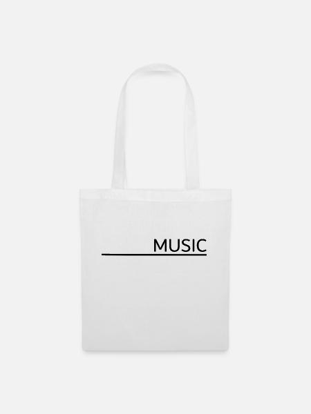 Music - Stoffbeutel - Weiß