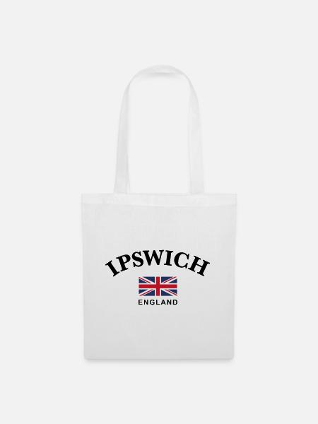 Ipswich, England - Stoffbeutel - Weiß