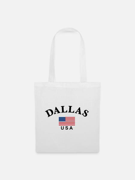 Dallas, USA - Stoffbeutel - Weiß