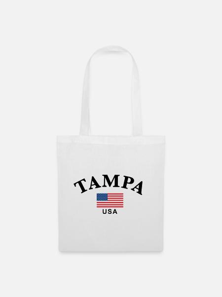 Tampa, USA - Stoffbeutel - Weiß