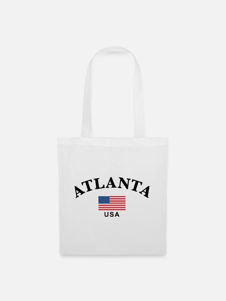 Atlanta, USA - Stoffbeutel - Weiß