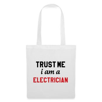Fais-Moi Confiance Je Suis Électricien : Sécurité - Sac en tissu - blanc - Devant
