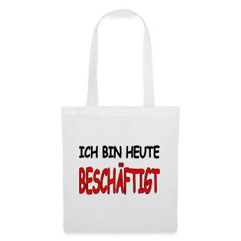 Beschäftigt - Stoffbeutel - Weiß - Vorne
