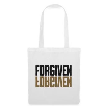 Forgiven Spiegel Design Schwarz Gold - Stoffbeutel - Weiß - Vorne