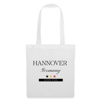 Hannover Deutschland Souvenir Reise minimalistisch - Stoffbeutel - Weiß - Vorne