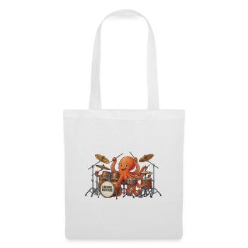 Octopus Drum Groove Masters - Stoffbeutel - Weiß - Vorne