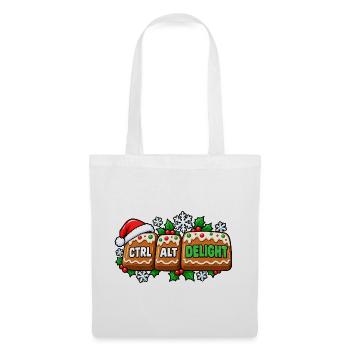 Ctrl Alt Delight Weihnachtsdesign - Stoffbeutel - Weiß - Vorne