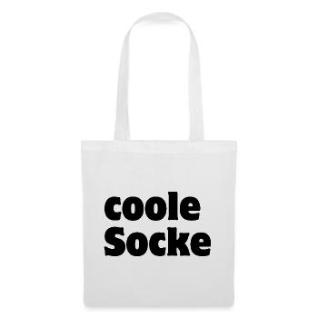 Coole Socke - Stoffbeutel - Weiß - Vorne