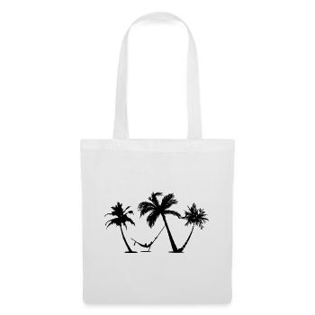 Holiday under palm trees in a hammock - Tote Bag - white - Front