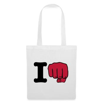i Punch | ich schlage | ich boxe | Boxing | Karate - Tote Bag - white - Front