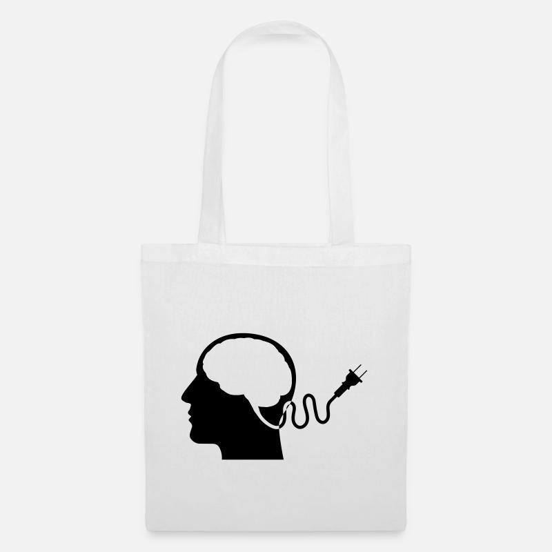 When the battery is empty... - Tote Bag - white