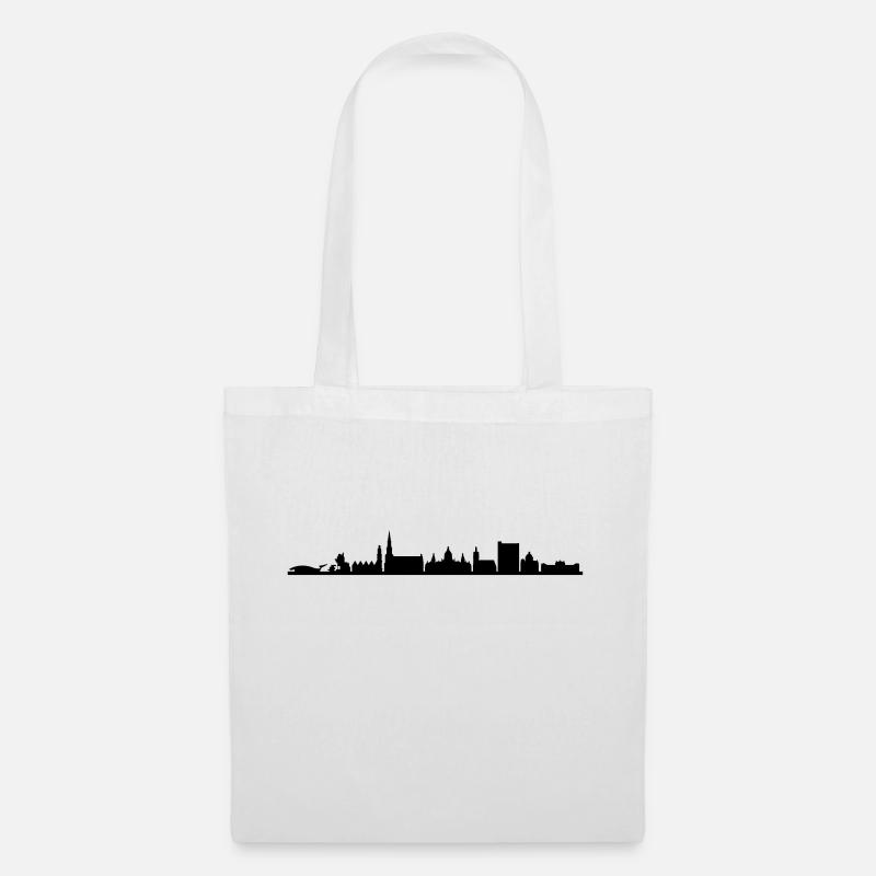 Skyline - Hannover - Stoffbeutel - Weiß
