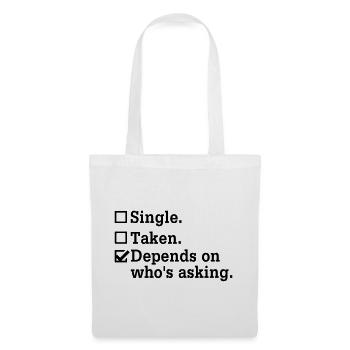 Single? - Bachelor Party Party Crew - Tote Bag - white - Front